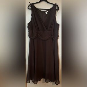 Cato Strapless Chocolate Brown Dress